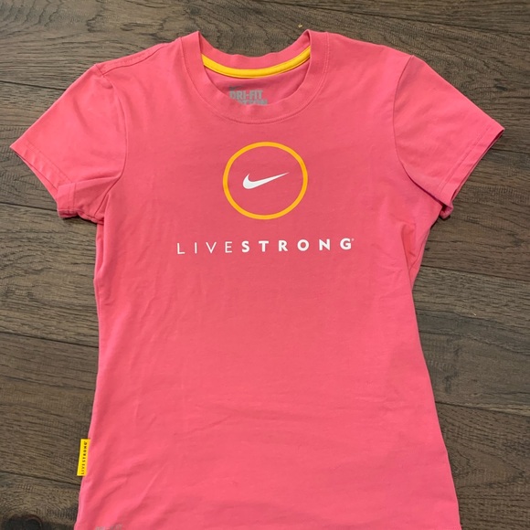 Nike Dri-Fit Livestrong Pink Tshirt (size S) - Picture 2 of 5